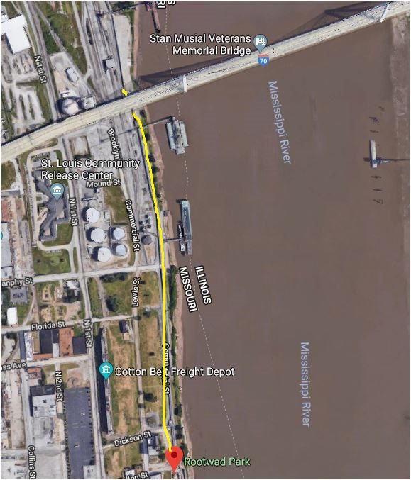 City of St. Louis Rerouting Half-mile Stretch of Mississippi Greenway (Riverfront Trail) - Great ...