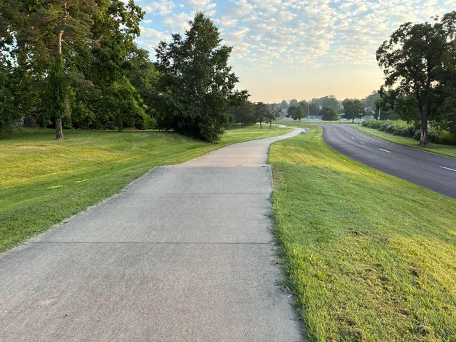 Pavement buckled on River Des Peres Greenway just south of Watson Road