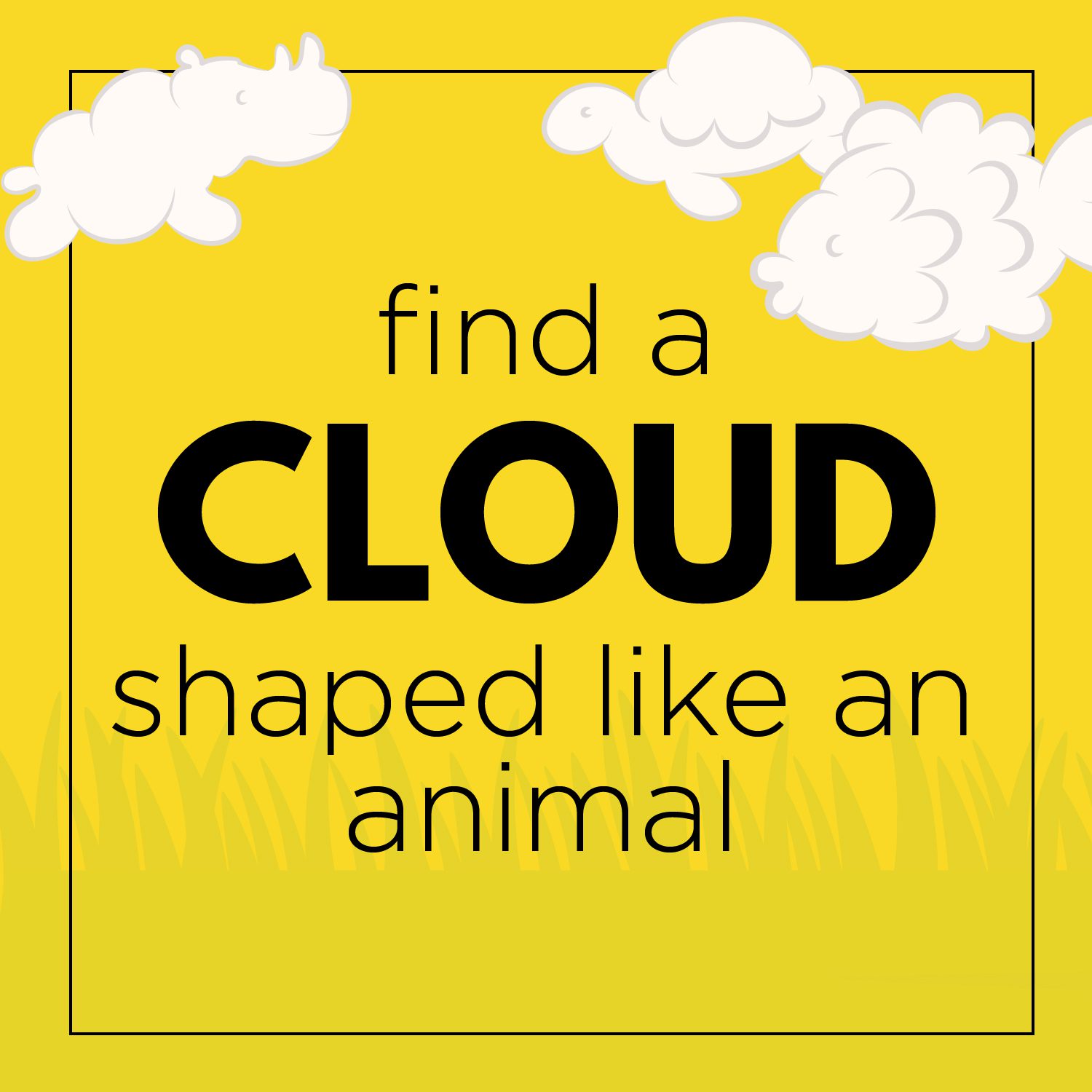 Find a cloud shaped like an animal