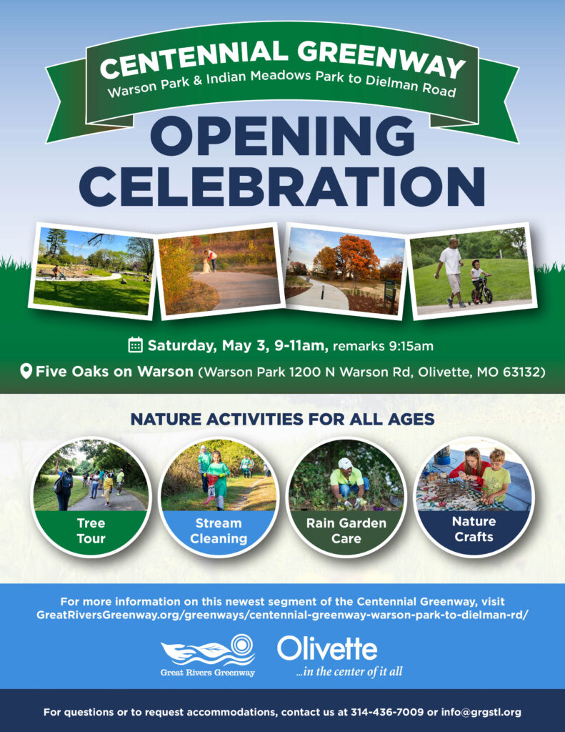 Centennial Greenway Opening Celebration 2025 Email Flyer