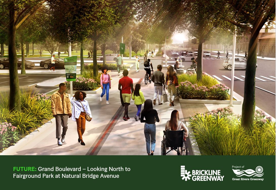 Brickline Greenway Construction Begins To Transform North Grand Boulevard