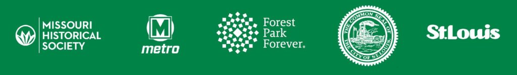 Logos listed for Missouri Historical Society, Metro Transit, Forest Park Forever, City of St. Louis and St. Louis Magazine