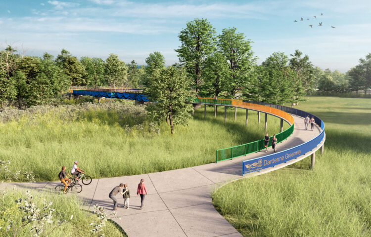 Dardenne Greenway boardwalk